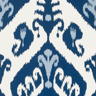 Thibaut Design wallcovering, Indies Ikat pattern , Blue , White color, Ethnic,Ikat style type , pattern number  T16245