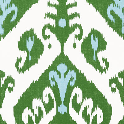Thibaut Design wallcovering, Indies Ikat pattern , Black , Green color, Ethnic,Ikat style type , pattern number  T16246