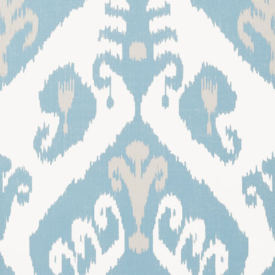 Thibaut Design wallcovering, Indies Ikat pattern , Lavender , French Blue color, Ethnic,Ikat style type , pattern number  T16248