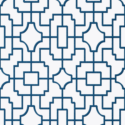 Thibaut Design wallcovering, Fretwork pattern , Spa Blue color, Chinoiserie,Geometric,Trellis , Lattice style type , pattern number  T20867