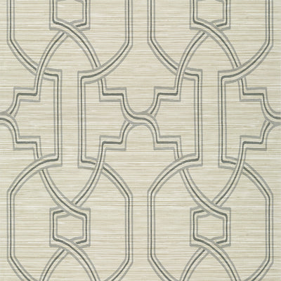 Thibaut Design wallcovering, Promenade pattern , Taupe color, Geometric,Texture, Embossed,Trellis , Lattice style type , pattern number  T278