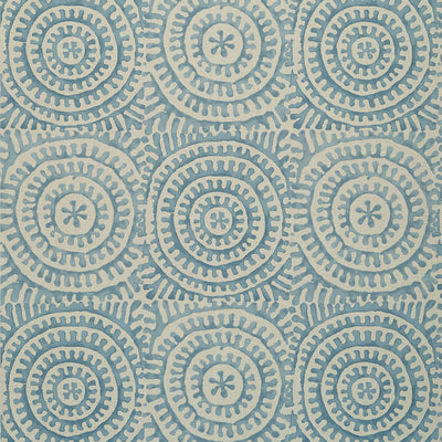 Thibaut Design wallcovering, Kasai pattern , Aqua color, Geometric,Medallions style type , pattern number  T2930