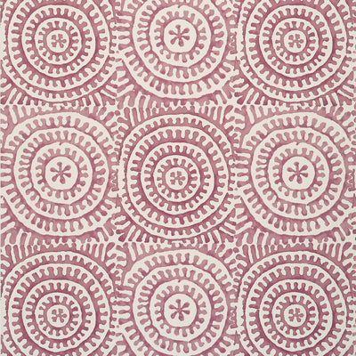 Thibaut Design wallcovering, Kasai pattern , Black , Plum color, Geometric,Medallions style type , pattern number  T2931