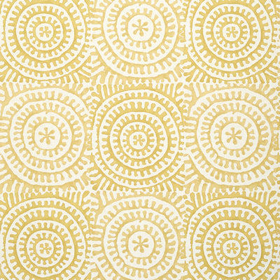 Thibaut Design wallcovering, Kasai pattern , Yellow color, Geometric,Medallions style type , pattern number  T2933