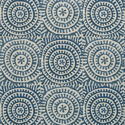 Thibaut Design wallcovering, Kasai pattern , Navy color, Geometric,Medallions style type , pattern number  T2934