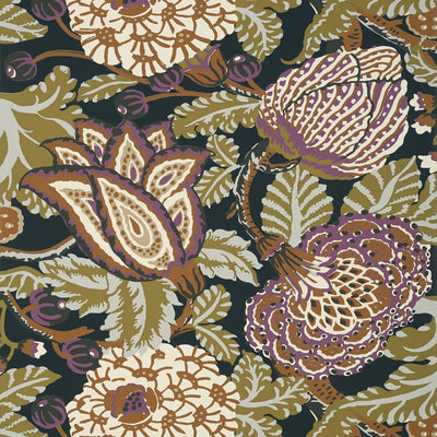 Thibaut Design wallcovering, Mitford pattern , Plum color, Floral style type , pattern number  T2942