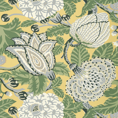 Thibaut Design wallcovering, Mitford pattern , Harvest Gold color, Floral style type , pattern number  T2947