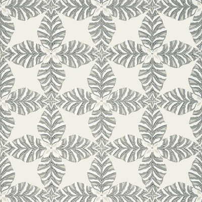 Thibaut Design wallcovering, Starleaf pattern , Sterling Grey color, Geometric,Leaves style type , pattern number  T2973