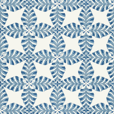 Thibaut Design wallcovering, Starleaf pattern , Navy color, Geometric,Leaves style type , pattern number  T2974