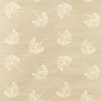 Thibaut Design wallcovering, Andros pattern , Beige color, Leaves,Texture, Embossed style type , pattern number  T3624