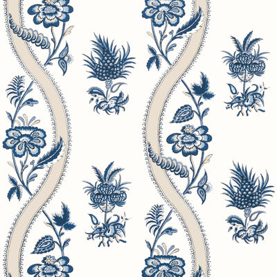 THIBAUT WALLCOVERING-RIBBON FLORAL- T36423