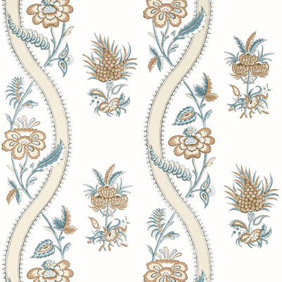 THIBAUT WALLCOVERING-RIBBON FLORAL- T36425