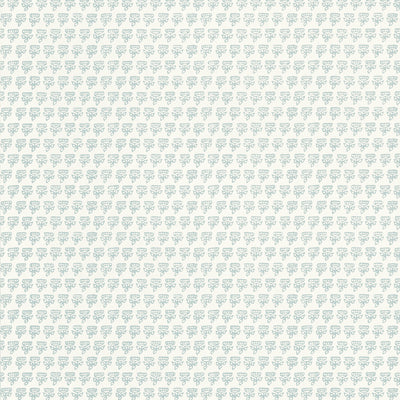 Thibaut Design wallcovering, Mimi pattern , Beige , Spa Blue color, Small Print style type , pattern number  T36448