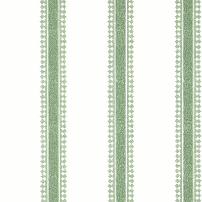 Thibaut Design wallcovering, Cambridge Stripe pattern , Green , White color, Stripes style type , pattern number  T36466