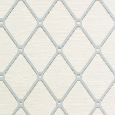 Thibaut Design wallcovering, Easom Trellis pattern , Aqua color, Texture, Embossed,Trellis , Lattice style type , pattern number  T4049