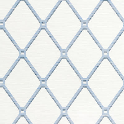 Thibaut Design wallcovering, Easom Trellis pattern , Ice Blue color, Texture, Embossed,Trellis , Lattice style type , pattern number  T4052