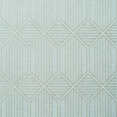 Thibaut Design wallcovering, Noam pattern , Aqua color, Geometric,Texture, Embossed style type , pattern number  T405