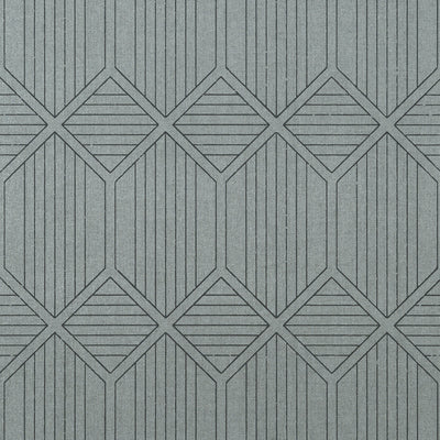 Thibaut Design wallcovering, Noam pattern , Charcoal color, Geometric,Texture, Embossed style type , pattern number  T409