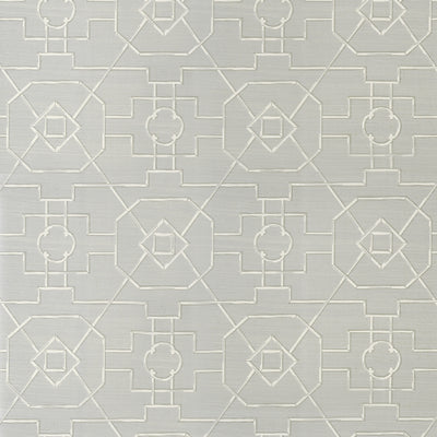 Thibaut Design wallcovering, East Gate pattern , Grey color, Geometric,Texture, Embossed,Trellis , Lattice style type , pattern number  T41150