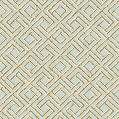 Thibaut Design wallcovering, French Lattice pattern , Spa Blue color, Chinoiserie,Trellis , Lattice style type , pattern number  T42046