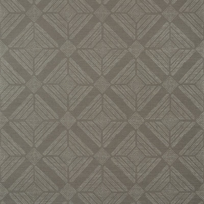 Thibaut Design wallcovering, Teramo pattern , Metallic Silver , Smoke color, Geometric,Texture, Embossed style type , pattern number  T431