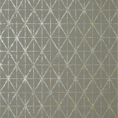 Thibaut Design wallcovering, Capella pattern , Grey color, Geometric,Trellis , Lattice style type , pattern number  T448