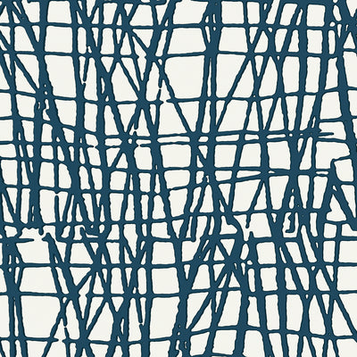 Thibaut Design wallcovering, Mori pattern , Blue color, Geometric style type , pattern number  T454
