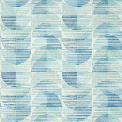 Thibaut Design wallcovering, Half Moon pattern , Navy color, Geometric style type , pattern number  T462