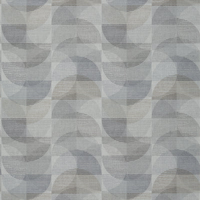 Thibaut Design wallcovering, Half Moon pattern , Black color, Geometric style type , pattern number  T463