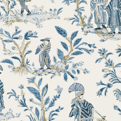 THIBAUT WALLCOVERING-ROYALE TOILE- T72573