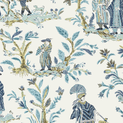 THIBAUT WALLCOVERING-ROYALE TOILE- T72574