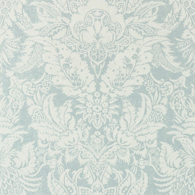 Thibaut Design wallcovering, Chardonnet Damask pattern , Aqua color, Damask,Texture, Embossed style type , pattern number  T72585