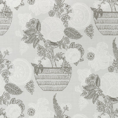 Thibaut Design wallcovering, Tullamore pattern , Grey color, Floral style type , pattern number  T72589