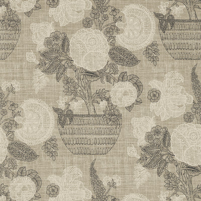 Thibaut Design wallcovering, Tullamore pattern , Beige color, Floral style type , pattern number  T72593