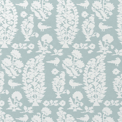 Thibaut Design wallcovering, Allaire pattern , Aqua color, Damask,Leaves style type , pattern number  T72595