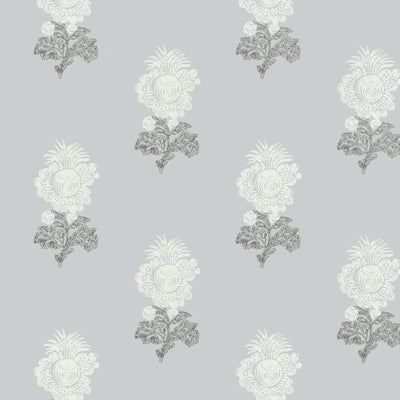 Thibaut Design wallcovering, Aldith pattern , Grey color, Floral,Medallions style type , pattern number  T72605