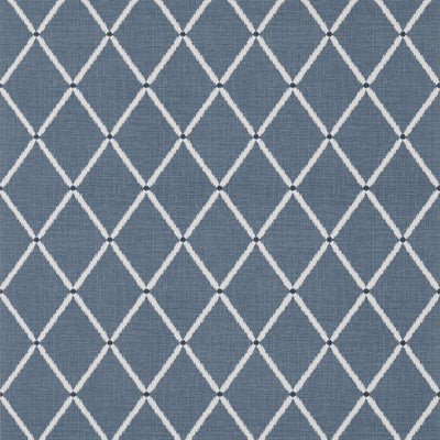Thibaut Design wallcovering, Pompton Trellis pattern , Slate Blue color, Trellis , Lattice style type , pattern number  T72634