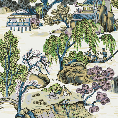 THIBAUT WALLCOVERING-ASIAN SCENIC- T75459