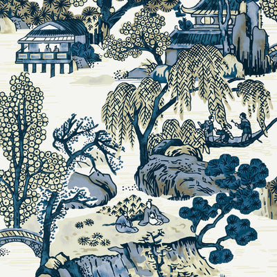THIBAUT WALLCOVERING-ASIAN SCENIC- T75461