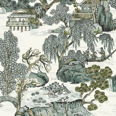 THIBAUT WALLCOVERING-ASIAN SCENIC- T75463
