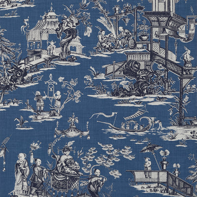 Thibaut Design wallcovering, Cheng Toile pattern , Robin's Egg color, Chinoiserie,Toile style type , pattern number  T75465