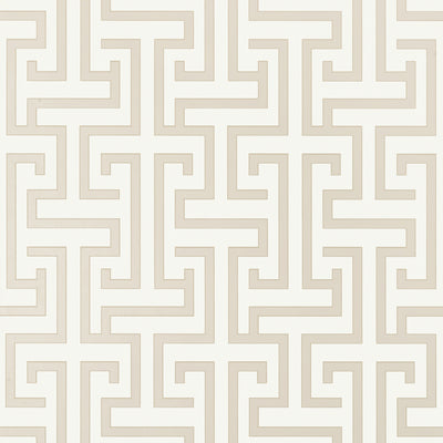 Thibaut Design wallcovering, Ming Trail pattern , Beige color, Geometric,Trellis , Lattice style type , pattern number  T75492