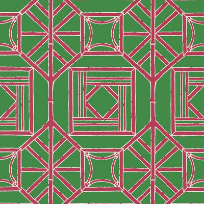 Thibaut Design wallcovering, Shoji Panel pattern , Pink color, Chinoiserie,Geometric,Trellis , Lattice style type , pattern number  T75517