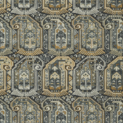 Thibaut Design wallcovering, Gleniffer pattern , Grey color, Ethnic,Geometric style type , pattern number  T85021