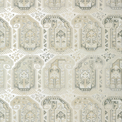 Thibaut Design wallcovering, Gleniffer pattern , Pearl color, Ethnic,Geometric style type , pattern number  T85039