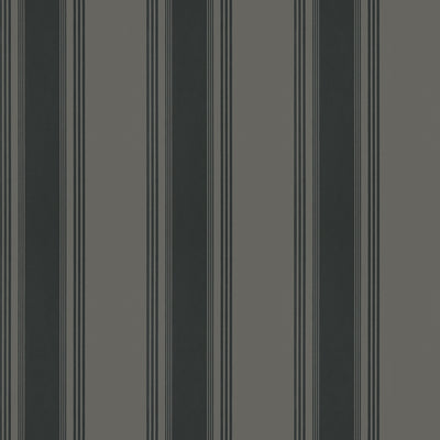 Thibaut Design wallcovering, Brittany Stripe pattern , Black color, Stripes style type , pattern number  T85051