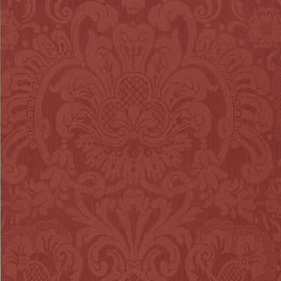 Thibaut Design wallcovering, Dorian Damask pattern , Metallic Gold , Red color, Damask style type , pattern number  T89106