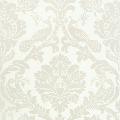 Thibaut Design wallcovering, Passaro Damask pattern , Pearl color, Birds,Damask style type , pattern number  T89134