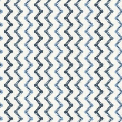 Stout Fabrics , Thatch Thatch, Blue color, Multipurpose Embroideries style type , pattern number  THAT-3