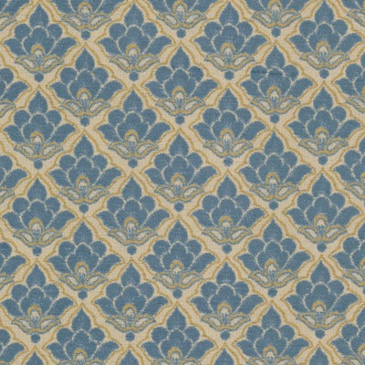 Stout Fabrics , Turret Turret, Blue color, Upholstery Jacquard style type , pattern number  TURR-2